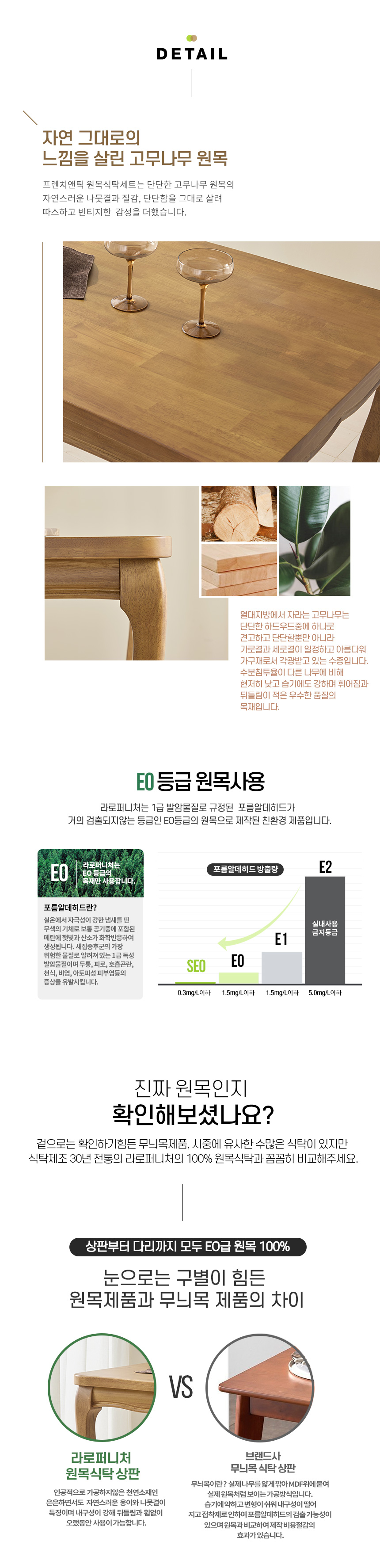 라로퍼니처 프렌치 앤틱 800 원목 2인 식탁 세트 테이블 상세 이미지 7